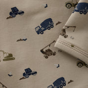 Minymo / Body LS AOP Sweat / Oxford Tan