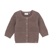 Minymo / Cardigan Knit / Dark Brown Melange