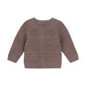 Minymo / Cardigan Knit / Dark Brown Melange