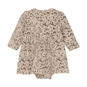 Minymo / Dress LS AOP Sweat / Sand