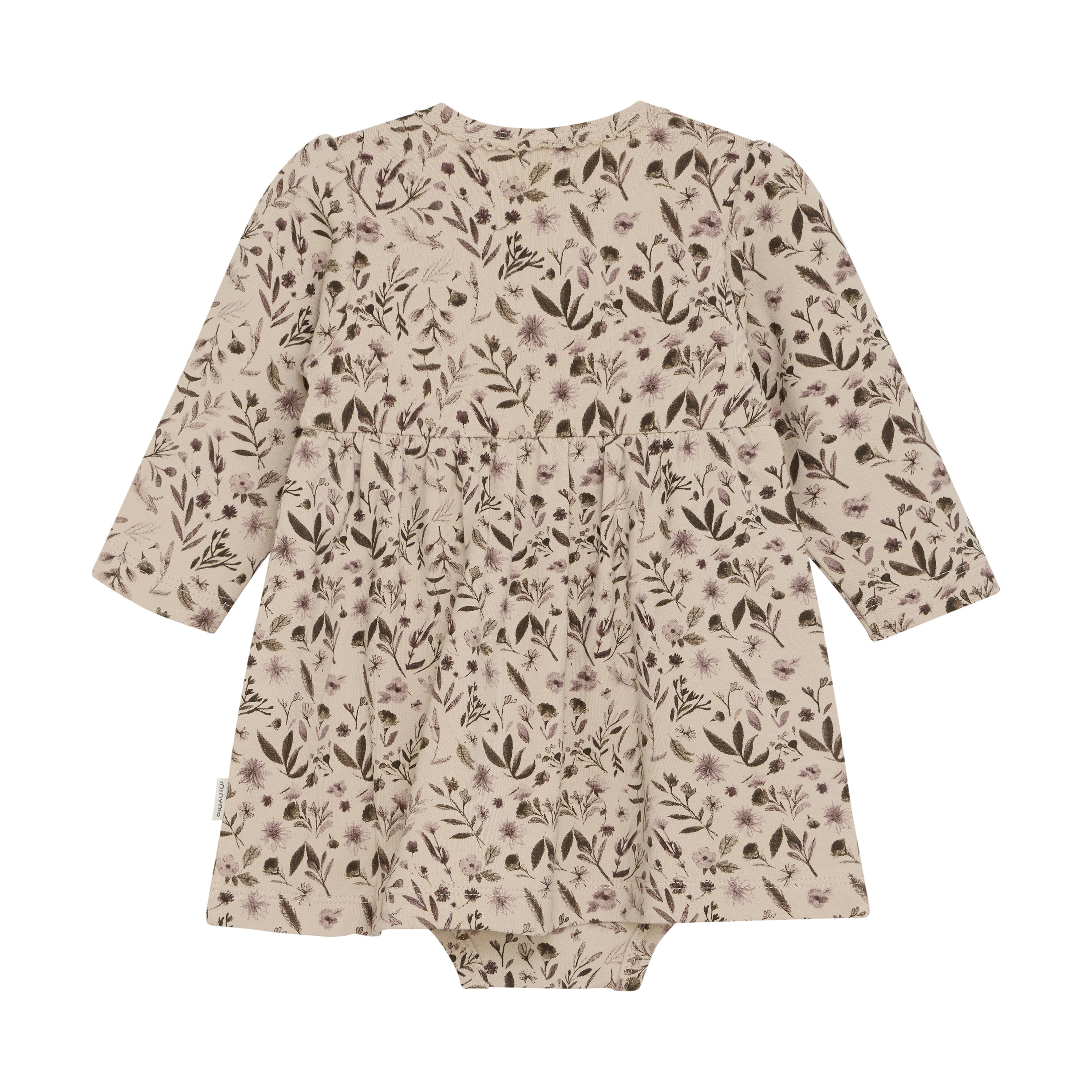 Minymo / Dress LS AOP Sweat / Sand