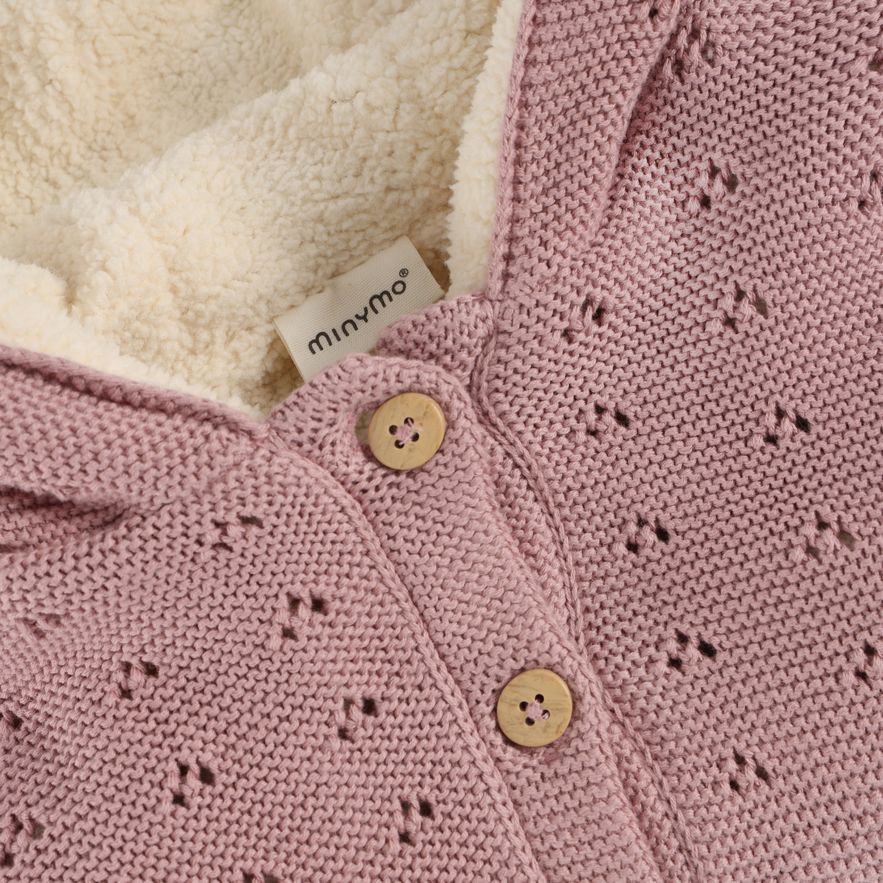 Minymo / Suit Knit w. Teddy Lining / Woodrose