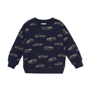 Minymo / Sweat LS AOP / Dark Navy