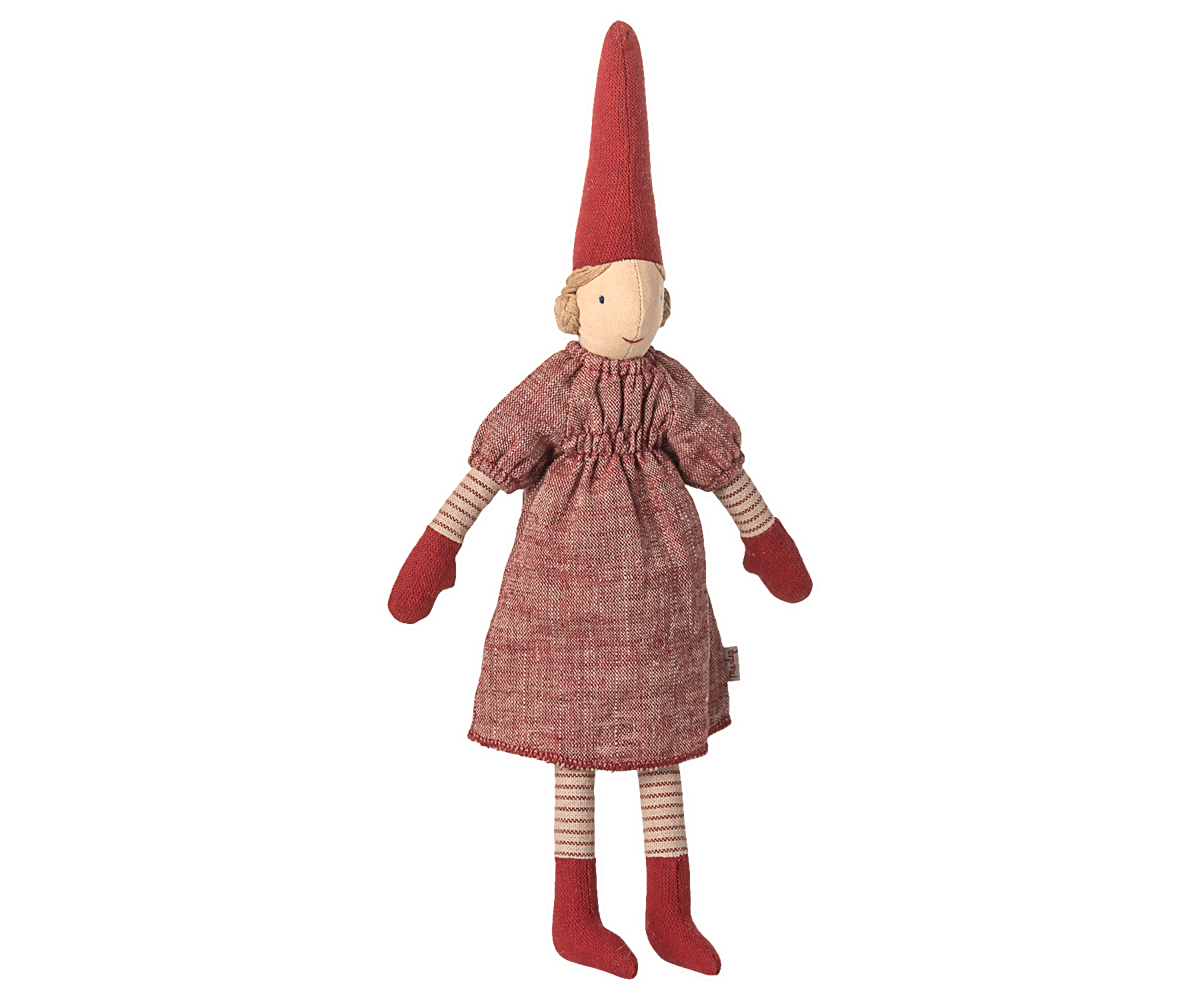 Maileg / Pixy, Größe 2 - Mädchen - Rotes Kleid