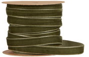 Ib Laursen / Veloursband auf Spule 10 m moosgrün