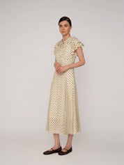 Carmen Says / Sucrée Langkleid mit Blumenmuster