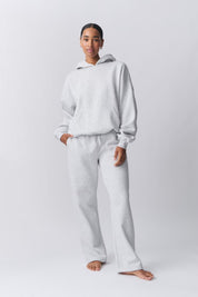 Gina Tricot / Basic straight sweatpants / Lt greymelange
