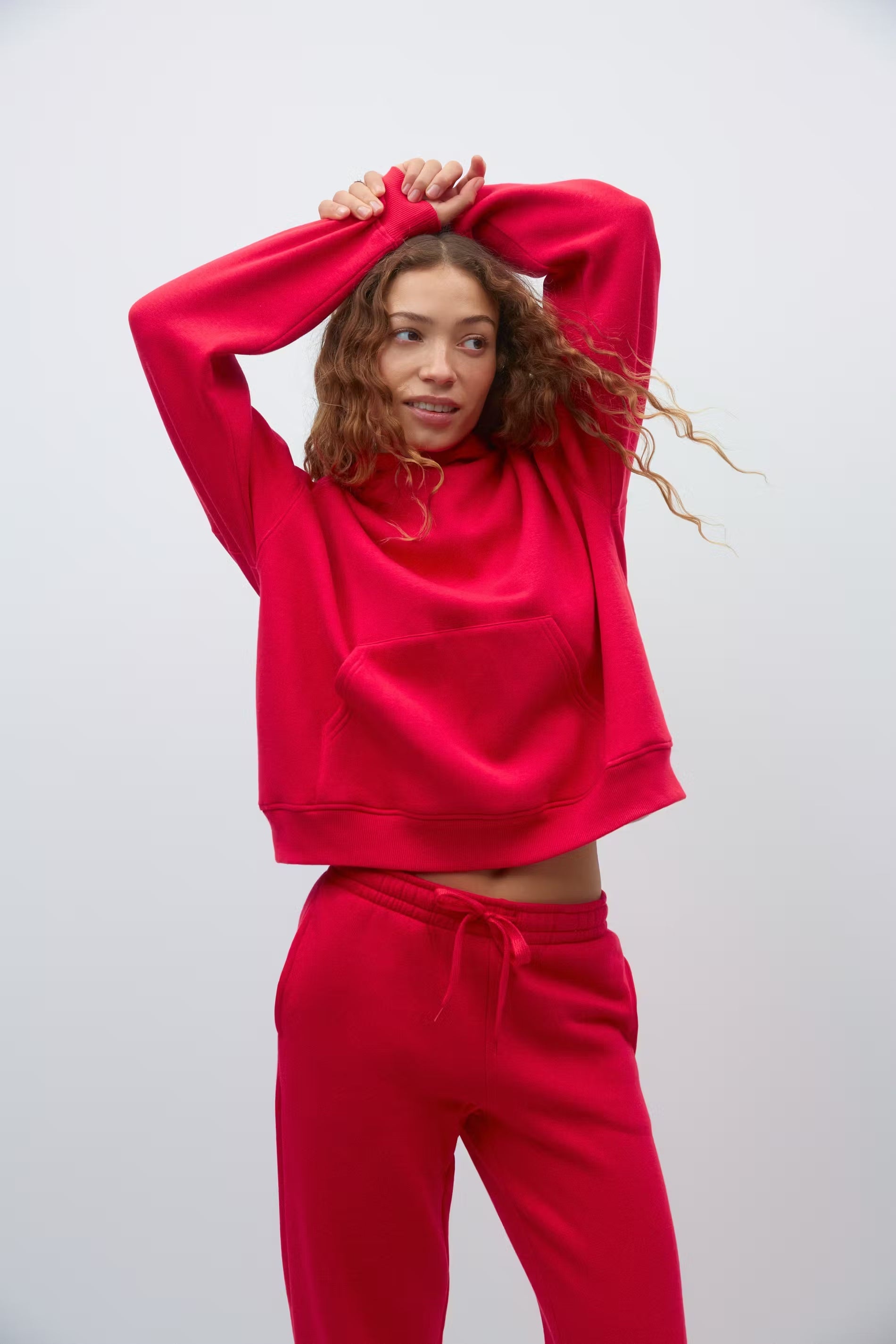 Gina Tricot / Basic original hoodie / Hibiscus