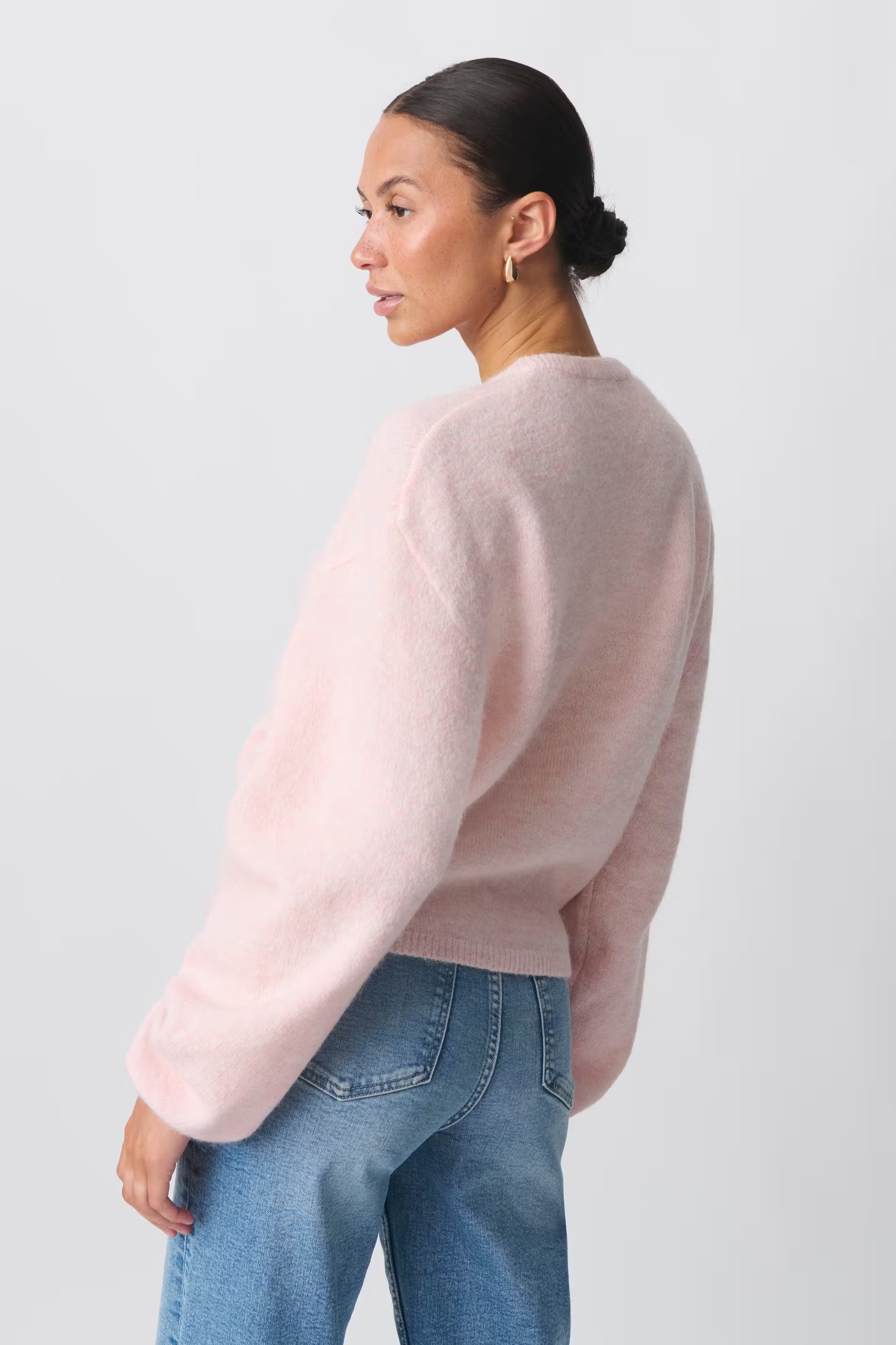 Gina Tricot / Knitted cardigan / Pink lady