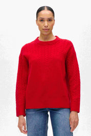 Baum und Pferdgarten / CELESTINE Sweater / Crimson Red