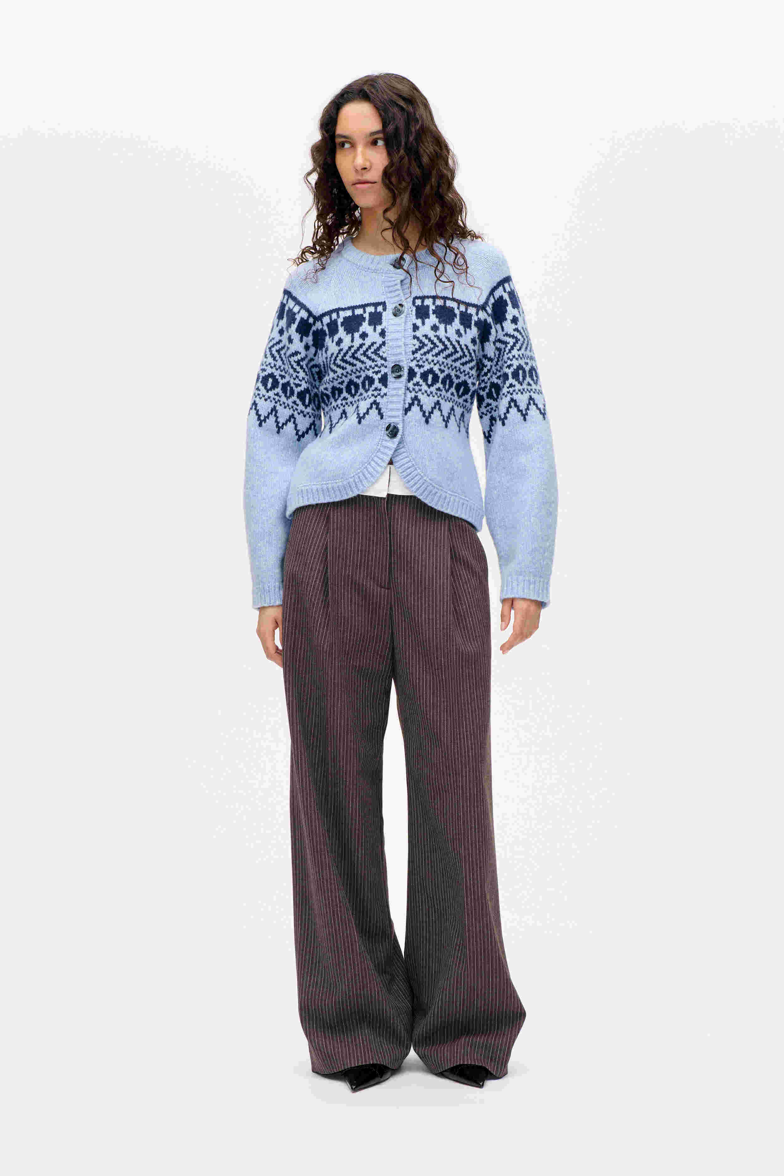 Baum und Pferdgarten / COLIN Cardigan / Blue Fair Isle