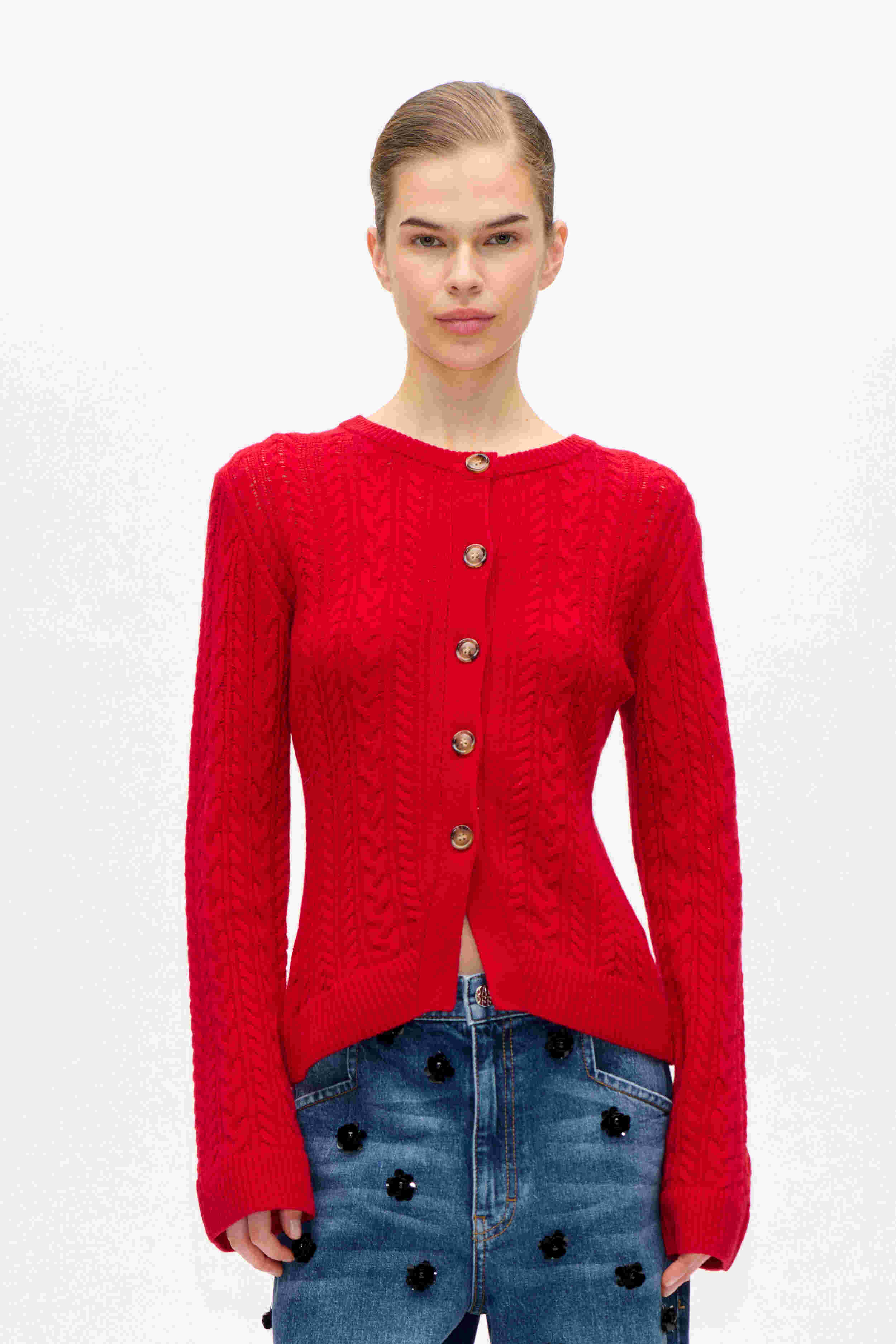 Baum und Pferdgarten / CLARAH Cardigan / Crimson Red