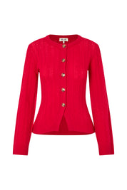 Baum und Pferdgarten / CLARAH Cardigan / Crimson Red