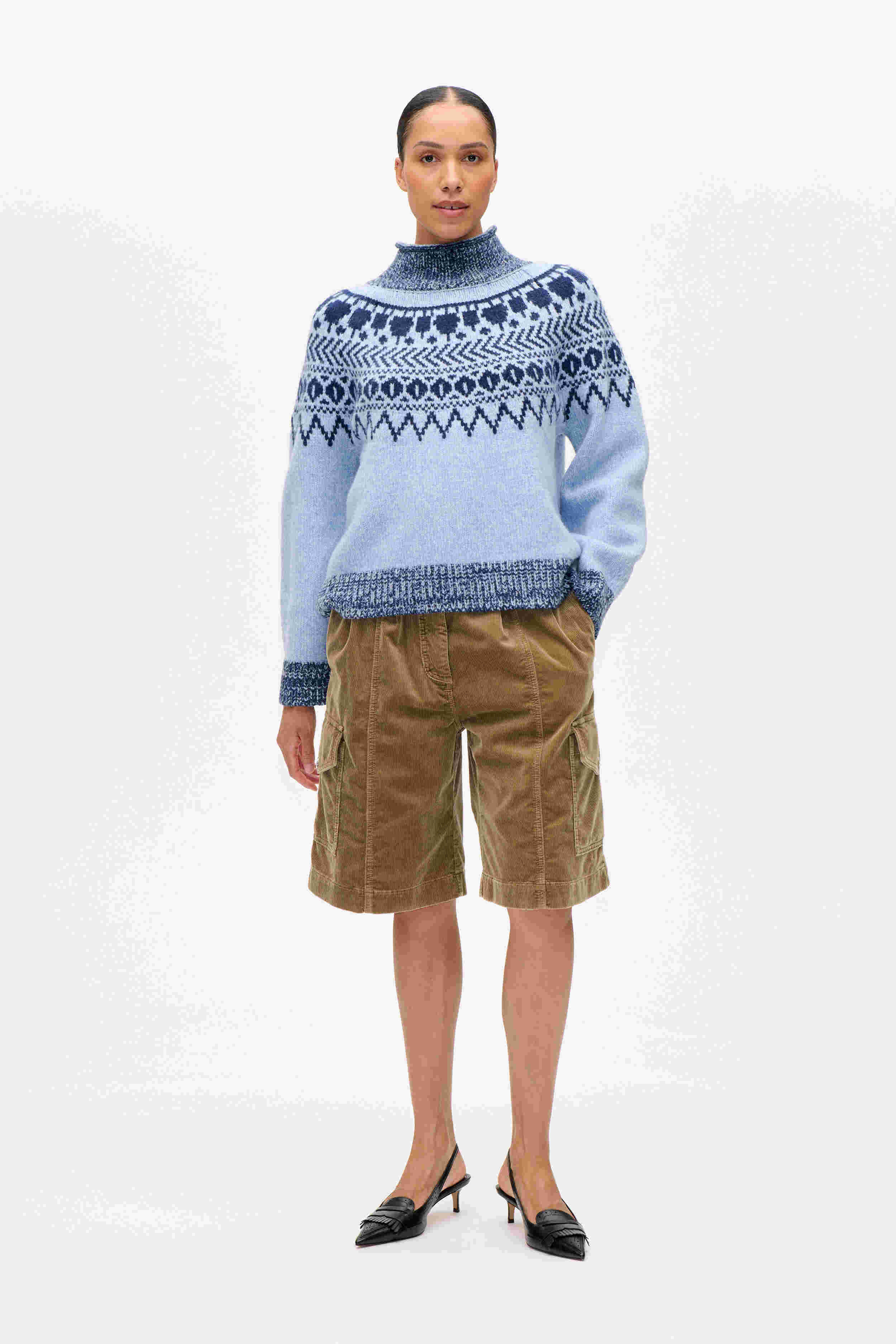 Baum und Pferdgarten / CIANA Sweater / Blue Fair Isle