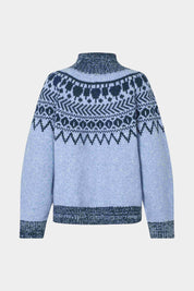 Baum und Pferdgarten / CIANA Sweater / Blue Fair Isle