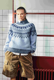 Baum und Pferdgarten / CIANA Sweater / Blue Fair Isle