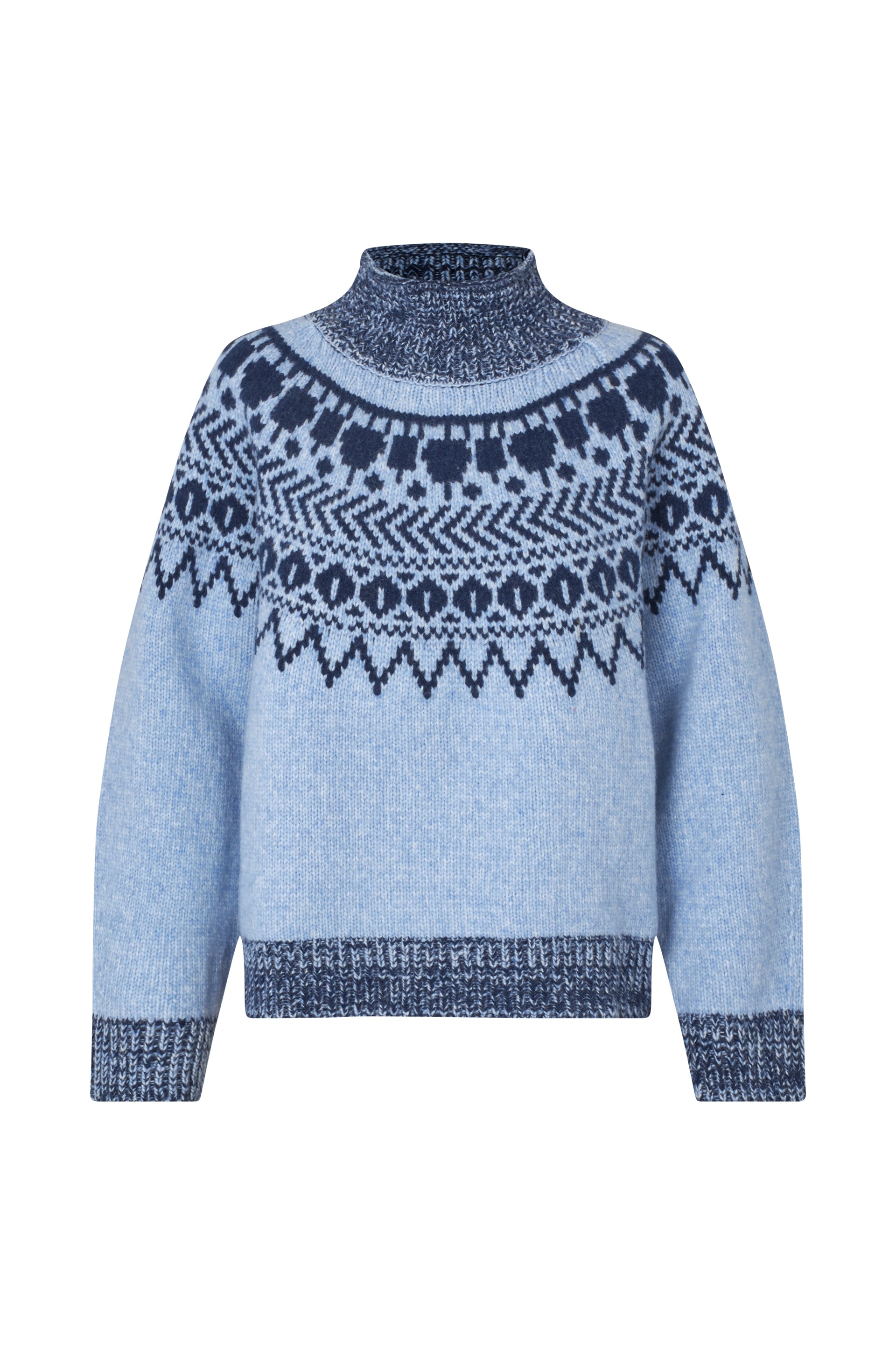 Baum und Pferdgarten / CIANA Sweater / Blue Fair Isle