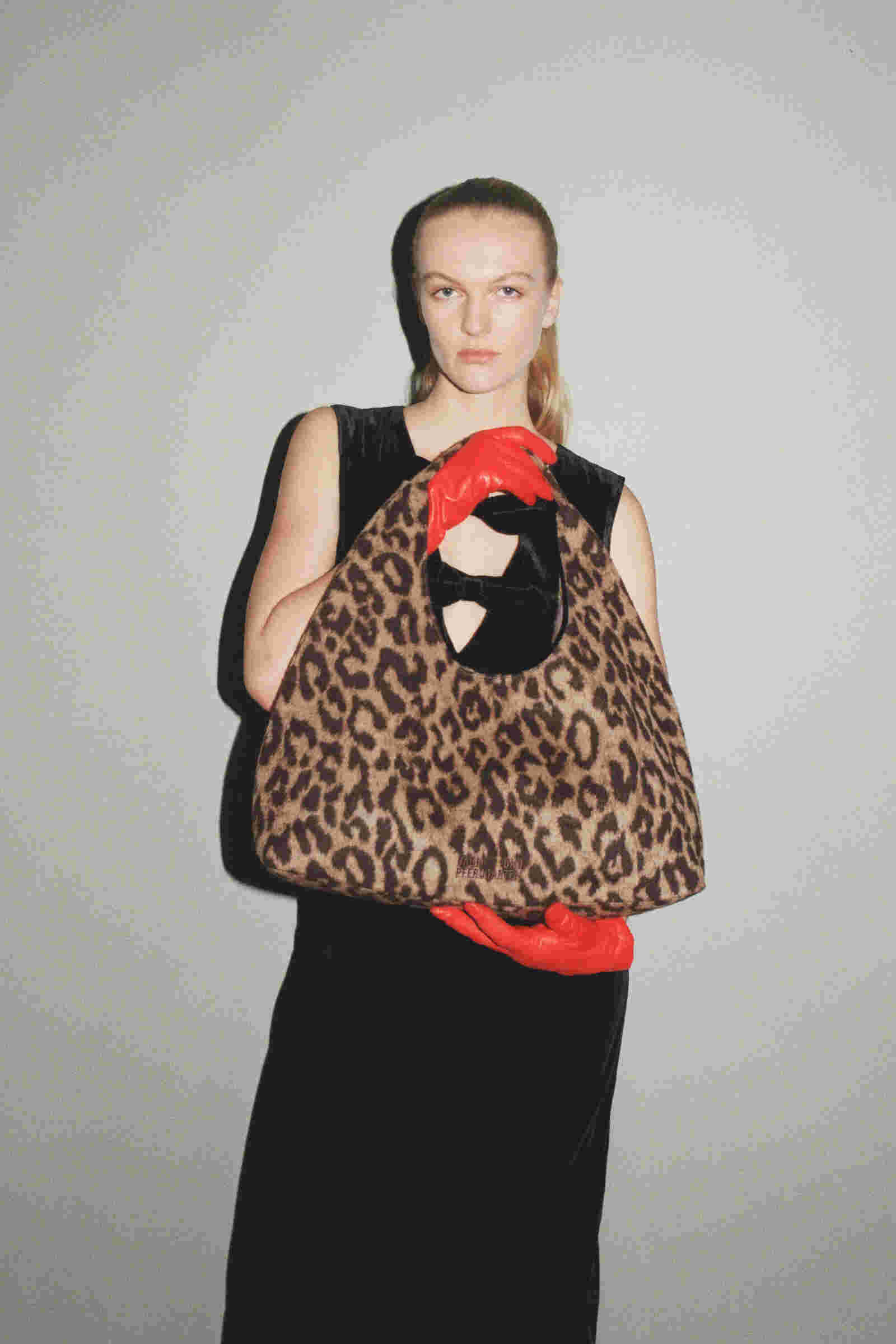 Baum und Pferdgarten / KLEOVA Bag / Wool Camel Leopard