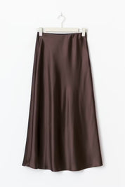 Gina Tricot / Satin skirt / Brown