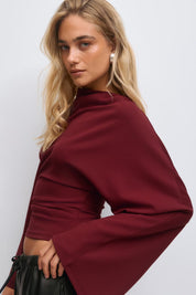 Gina Tricot / Drapy top / Pomegranate