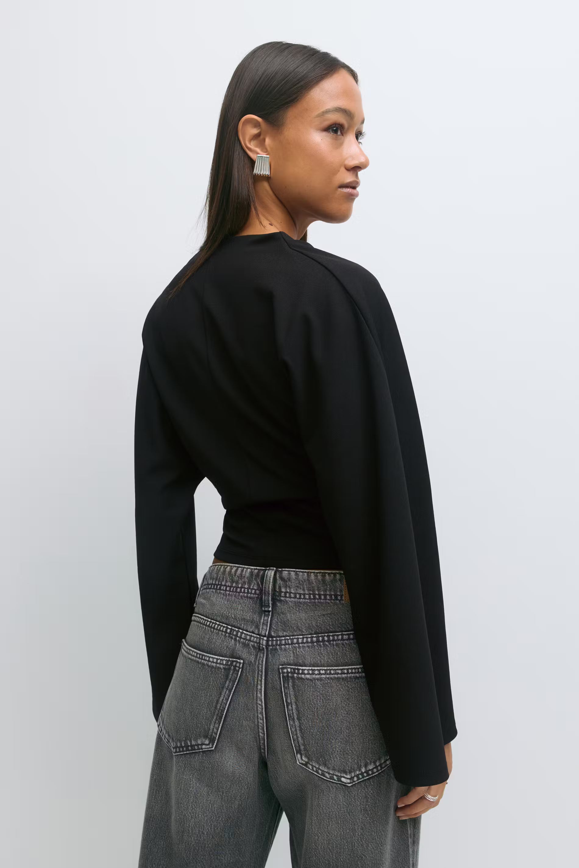Gina Tricot / Drapy top / Black