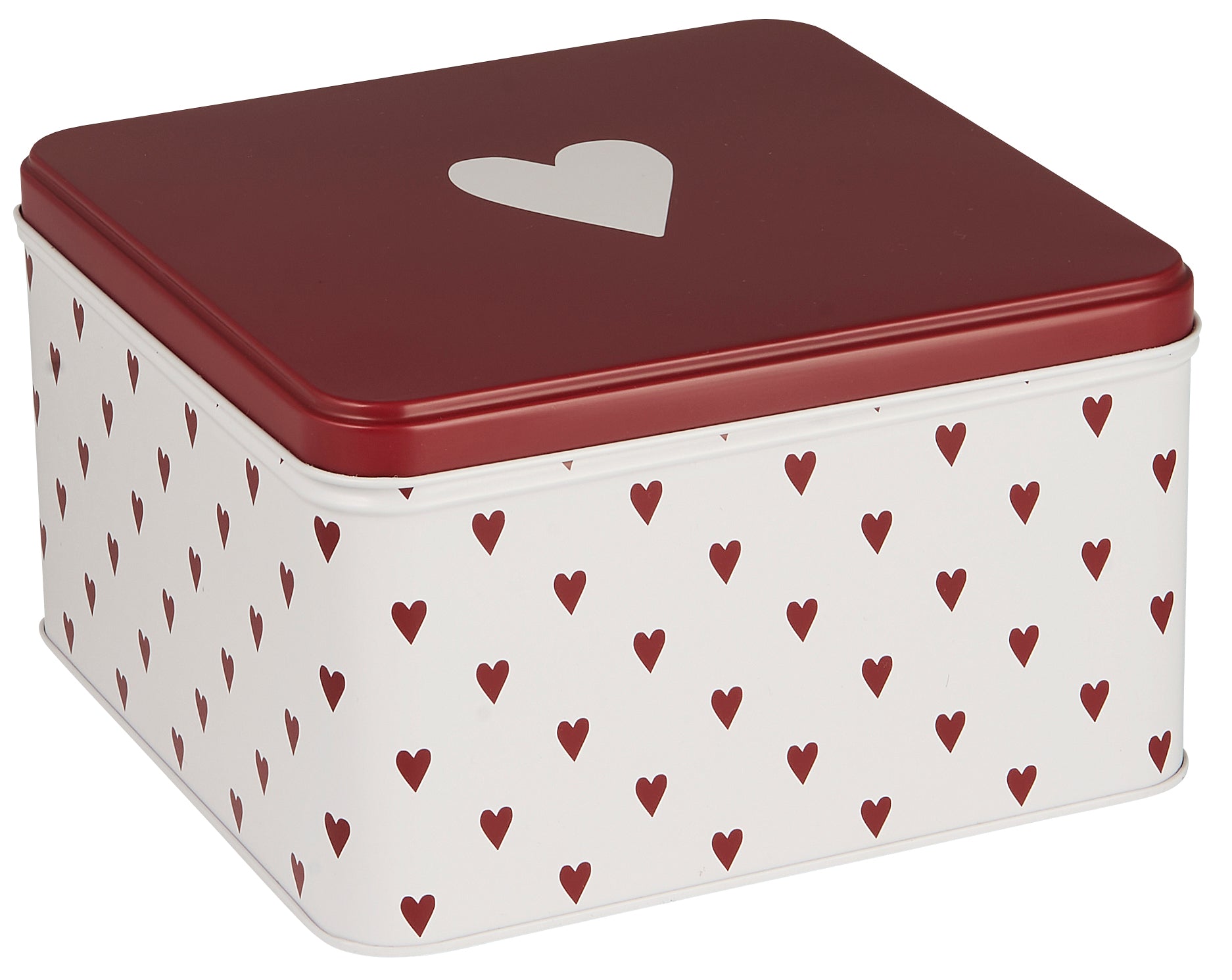 Ib Laursen / Gebäckdose m/Herzen viereckig