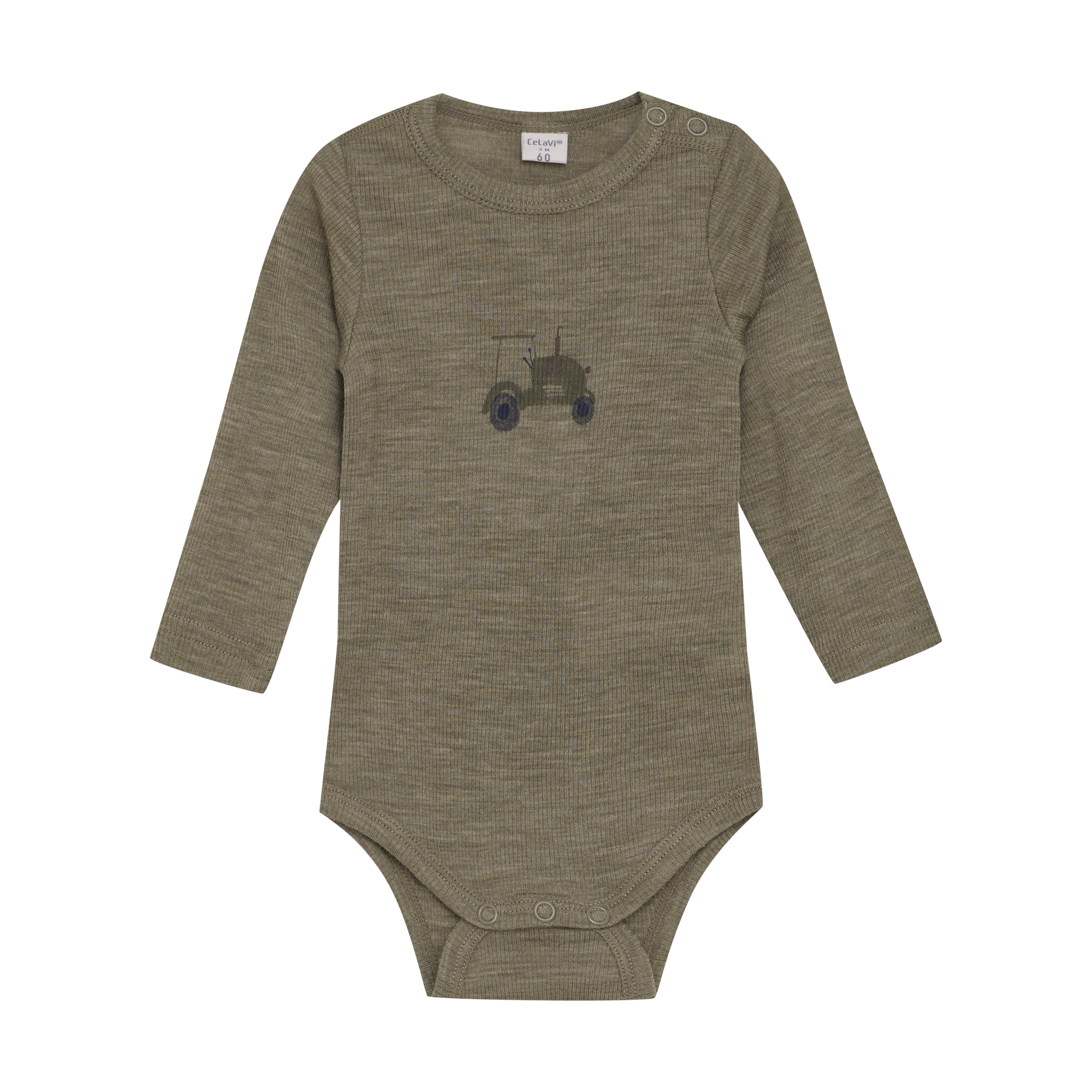 CeLaVi / Body LS - SOLID / Dusky Green