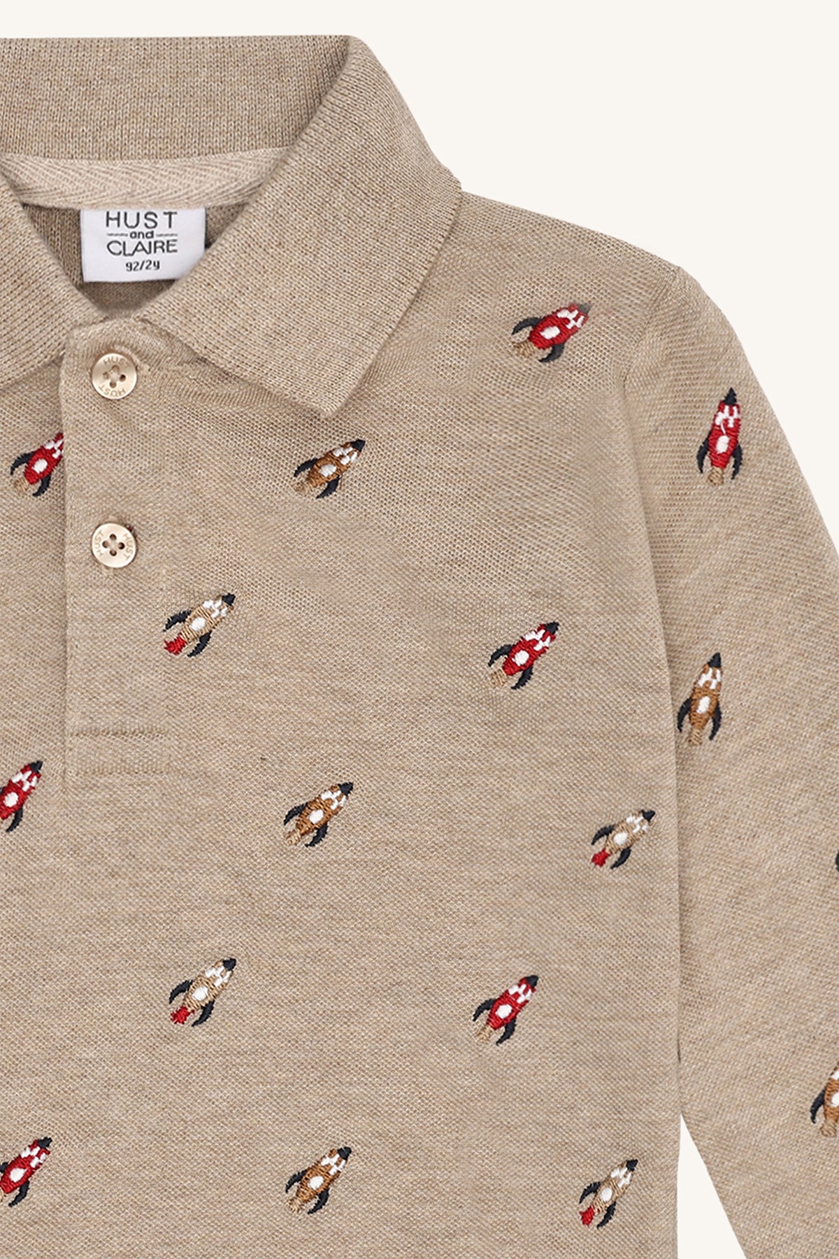 Hust & Claire / HCStevie Space embroidery / Biscuit