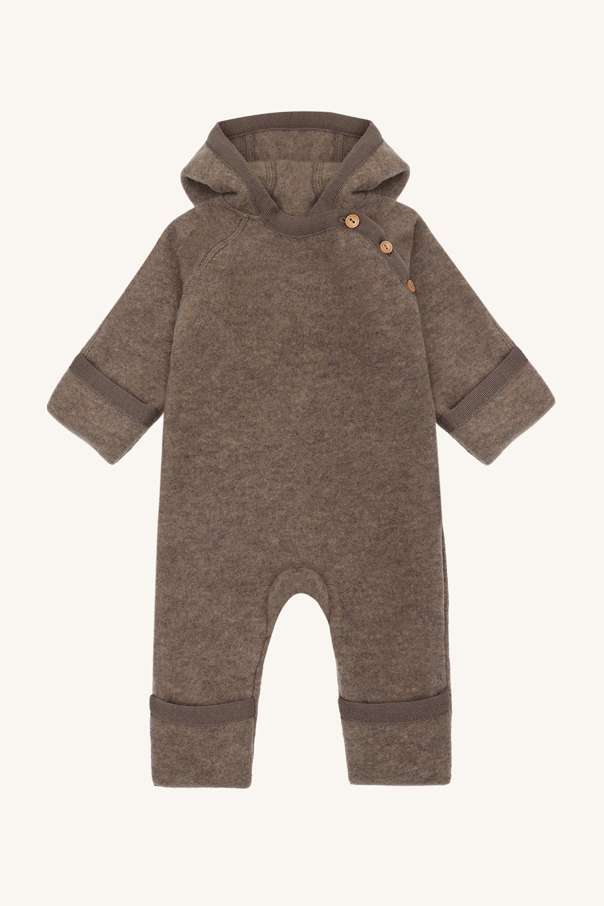 Hust&Claire / HCMevi Hood Wool Fleece / Deer Melange