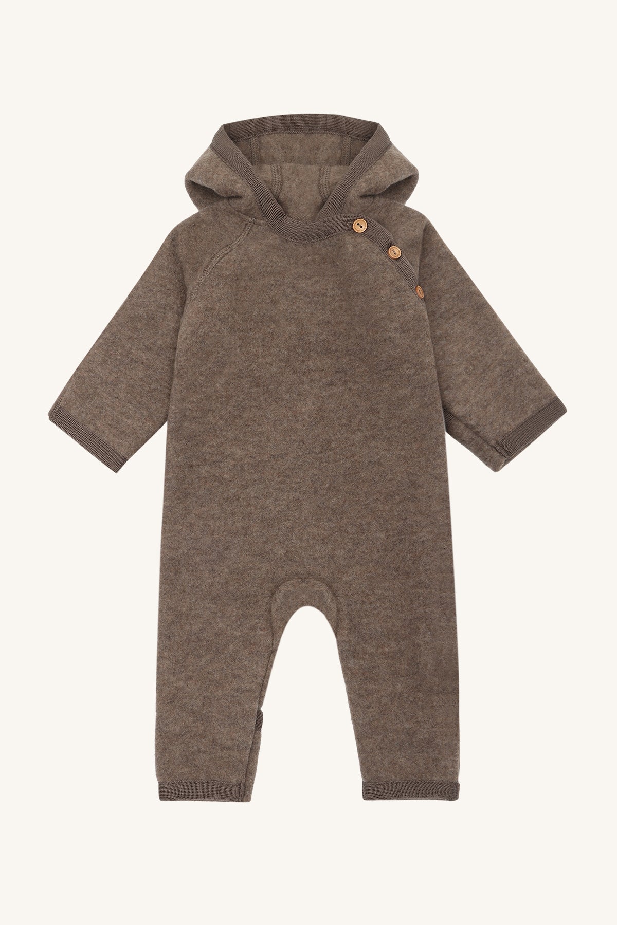Hust&Claire / HCMevi Hood Wool Fleece / Deer Melange
