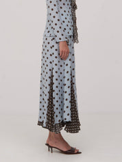 Carmen Say, New Blue Polka Dot Skirt