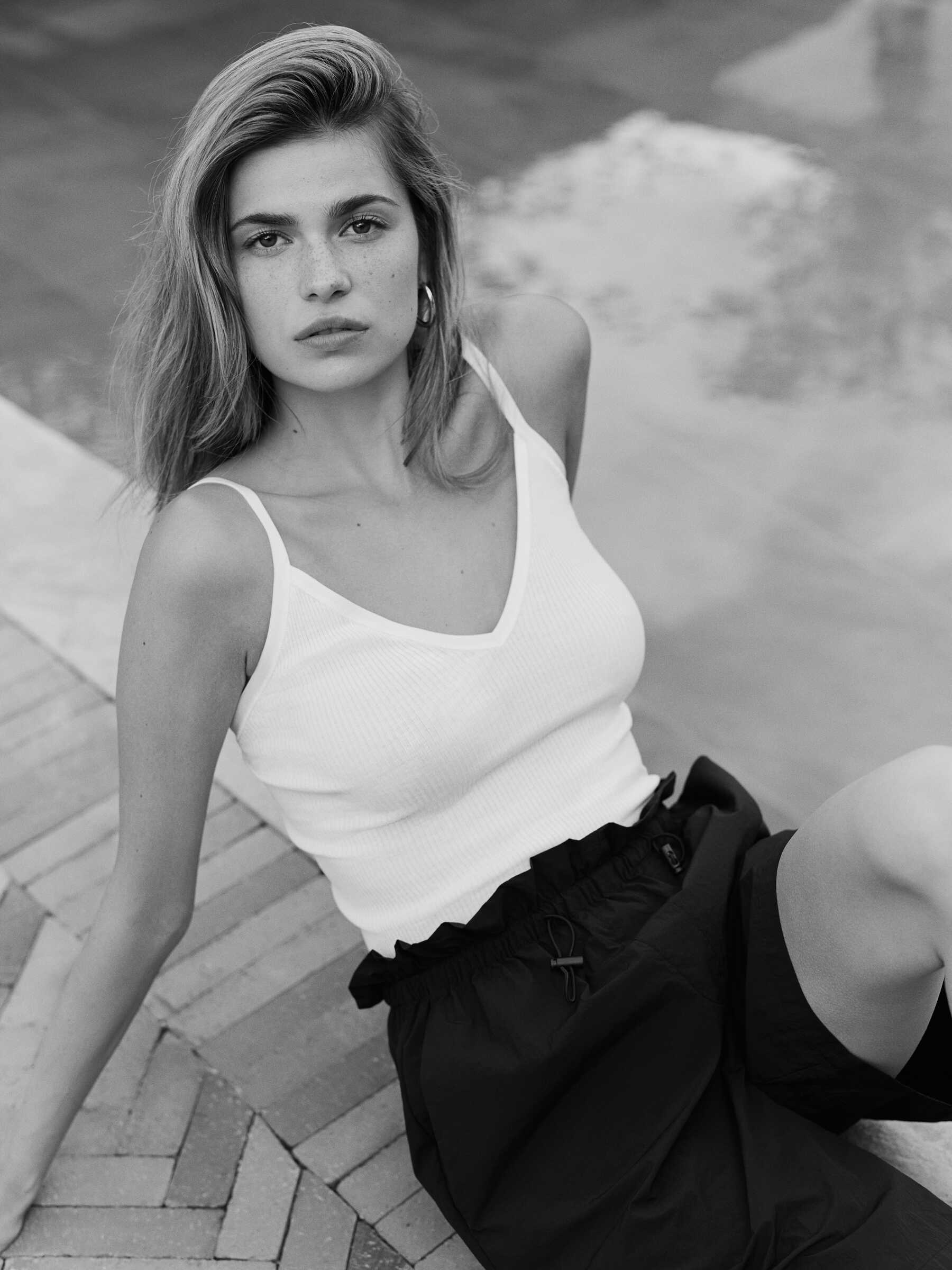 Rosemunde / Belle Silk Strap Top / New White