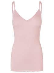 Rosemunde / Belle Silk Strap Top / Lotus Pink