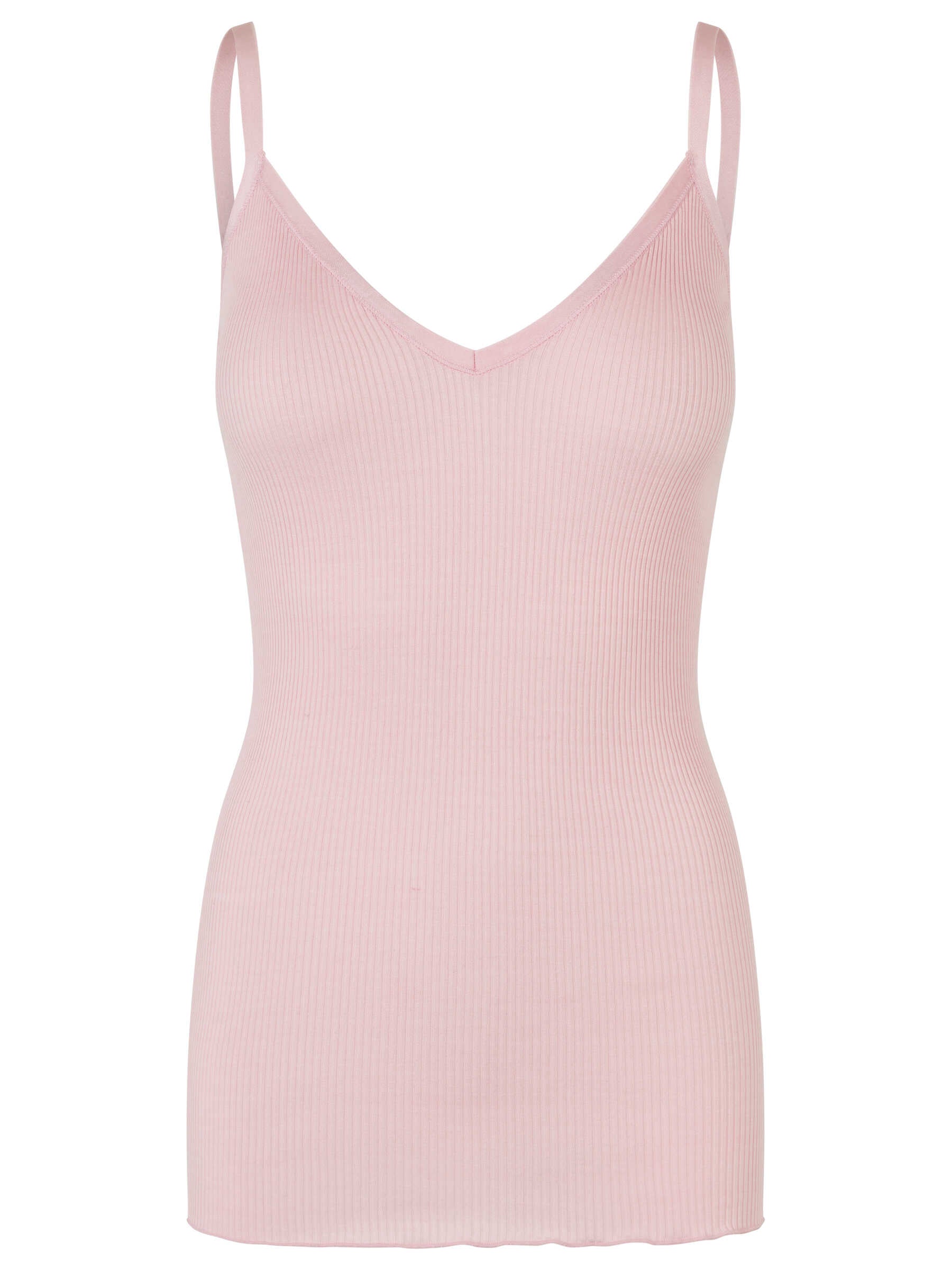 Rosemunde / Belle Silk Strap Top / Lotus Pink