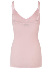 Rosemunde / Belle Silk Strap Top / Lotus Pink