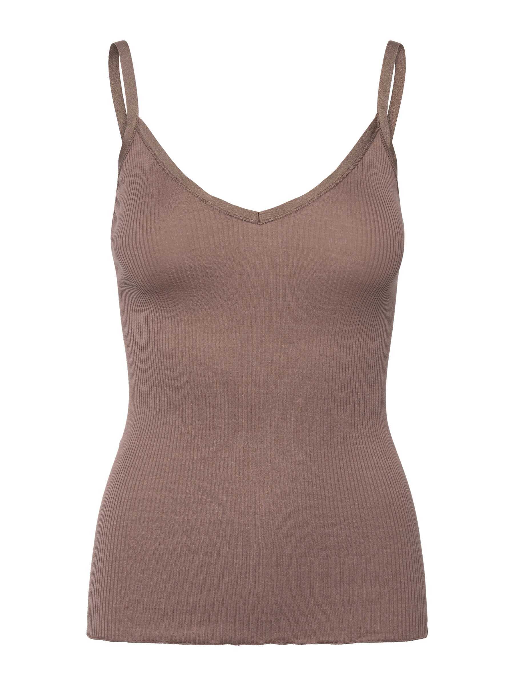 Rosemunde / Silk Strap Top W/ Elastic Band / Falcon