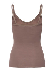 Rosemunde / Silk Strap Top W/ Elastic Band / Falcon