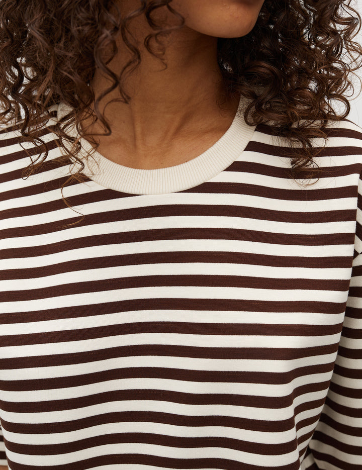 MbyM / Betsy Stripe Emrys-M Top / T-shirt / Java Sugar Stripe