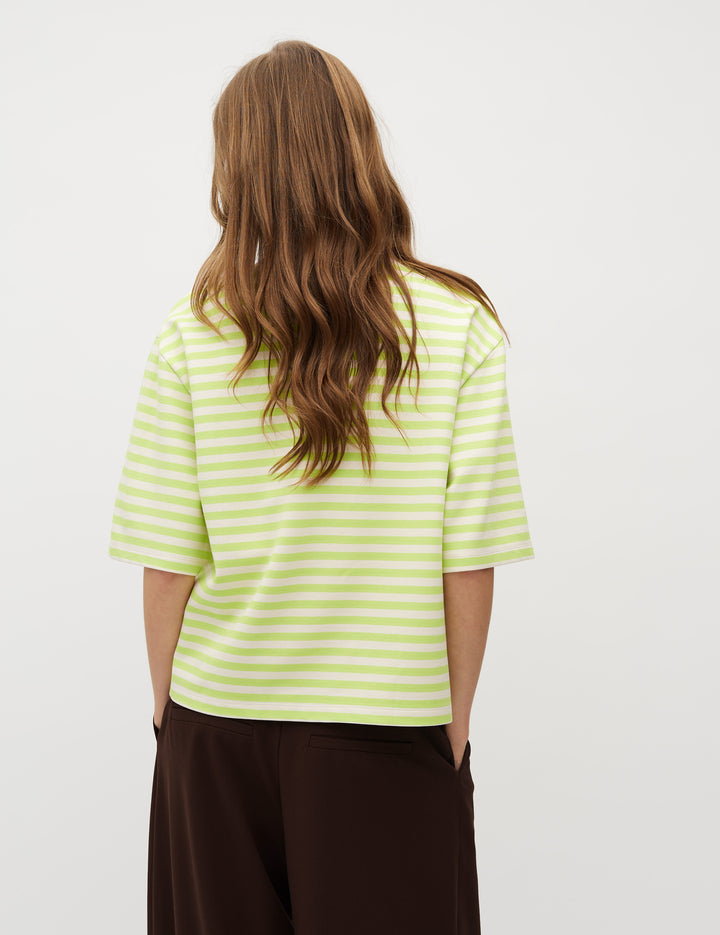 MbyM / Betsy Stripe Emrys-M Top / T-shirt / Sunny Lime Sugar Stripe