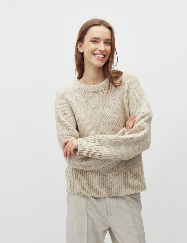 MbyM / Gillian-M Becki Knit / Oyster Sprinkle