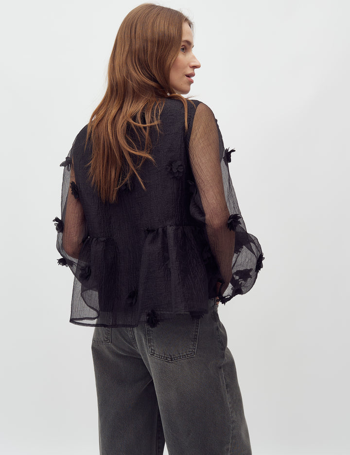 MbyM / Hasel-M Bobble Shirt / Blouse / Black