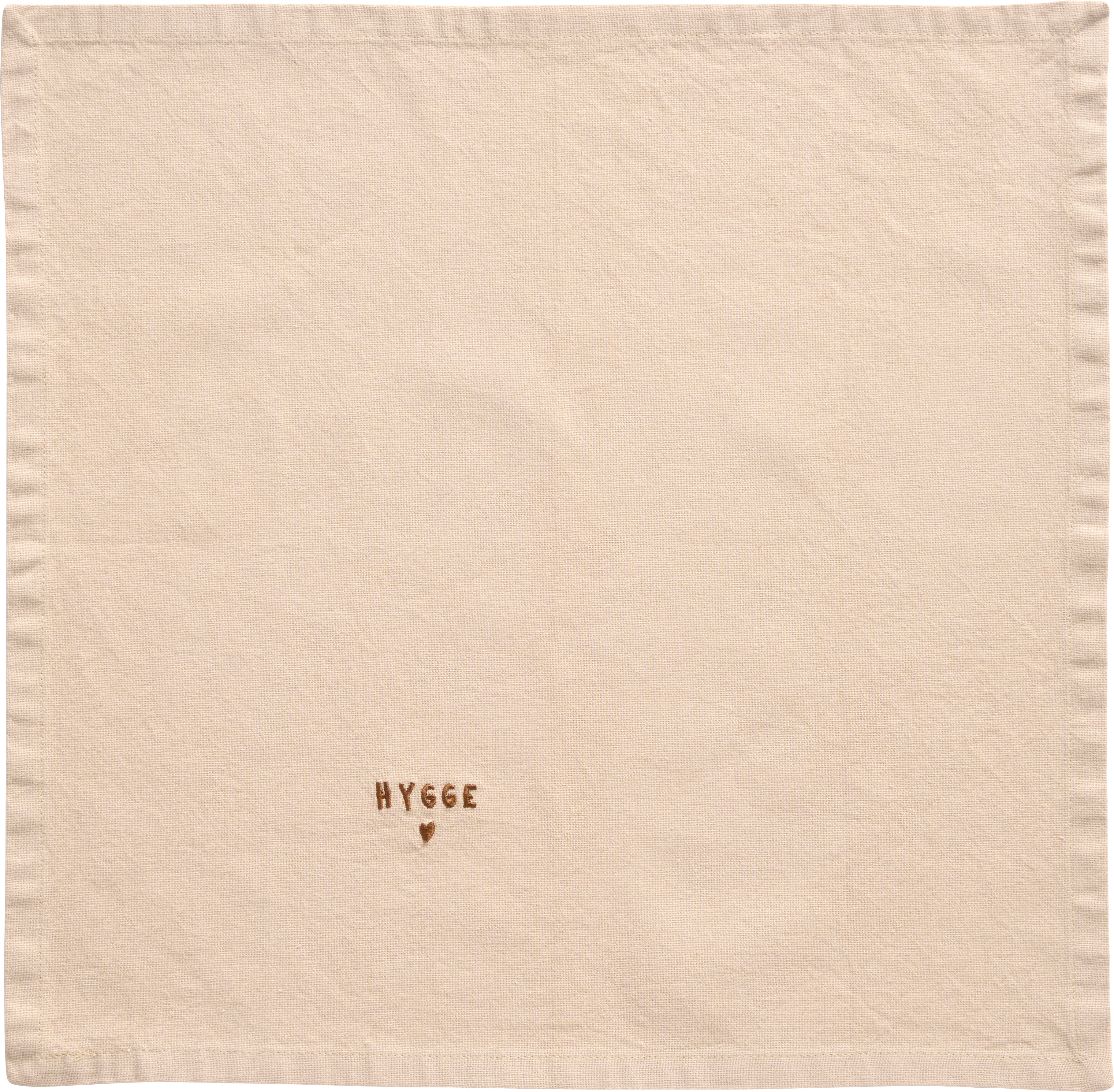 Ib Laursen / Stoffserviette Tradition m/Hygge leinenfarbig