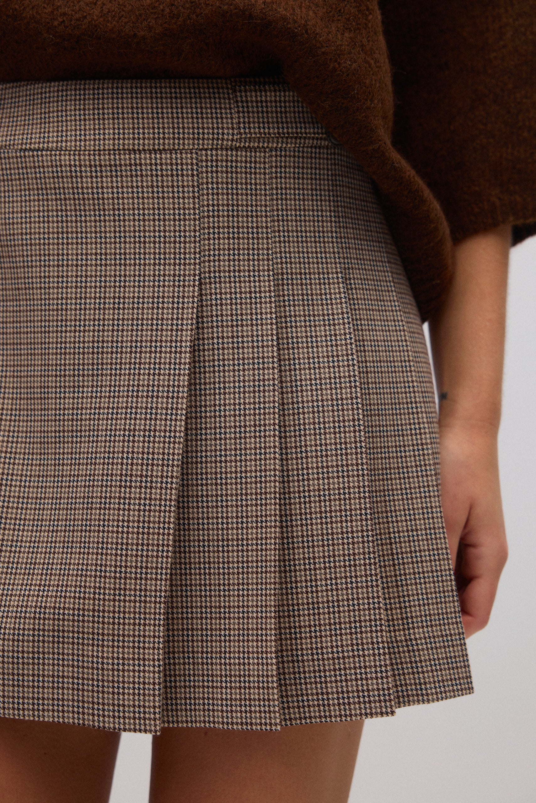Gina Tricot / Pleated skirt / Check