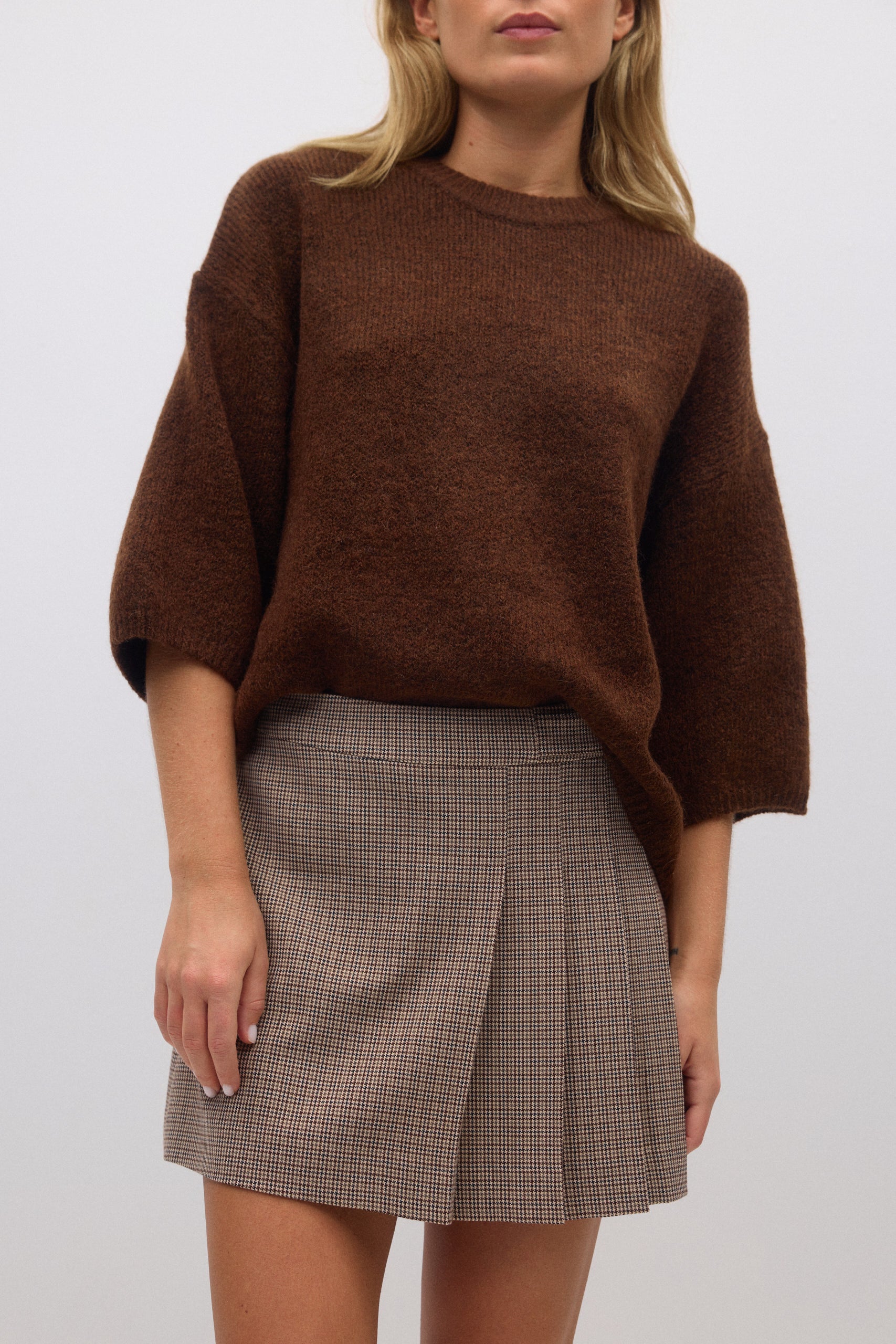 Gina Tricot / Pleated skirt / Check