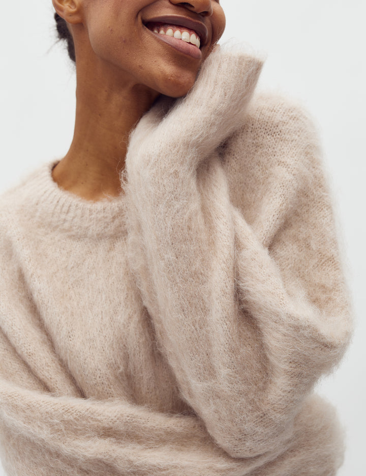 MbyM / Gillis-M Brush Knit / Light Beige