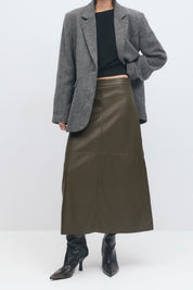 Gina Tricot / Pu skirt / Sea Turtle