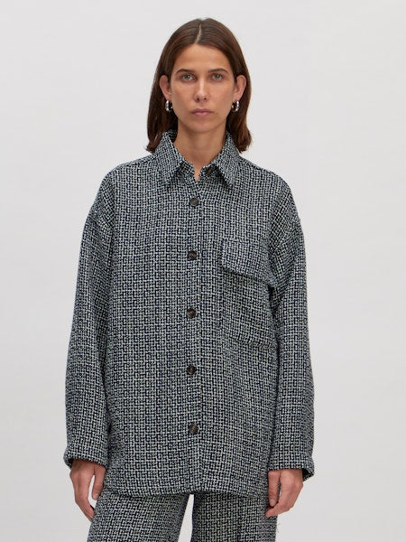 EDITED / Anisha Overshirt / B&W speckle