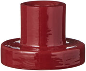 Ib Laursen / Kerzenhalter Glas f/1,3 cm Kerze rot