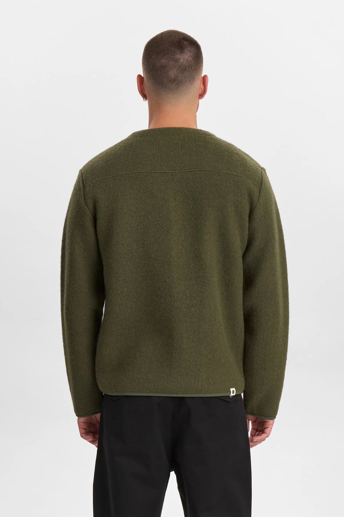 Anerkjendt / AKSIGURD BOILED WOOL OVERSHIRT / Forest night