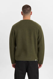 Anerkjendt / AKSIGURD BOILED WOOL OVERSHIRT / Forest night